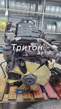 21000-48000 Двигатель в сборе HD78 D4GA с навесным оборудованием (генератор, стартер, турбокомпрессор, ТНВД, форсунки) Hyundai-Kia (Б/У)
